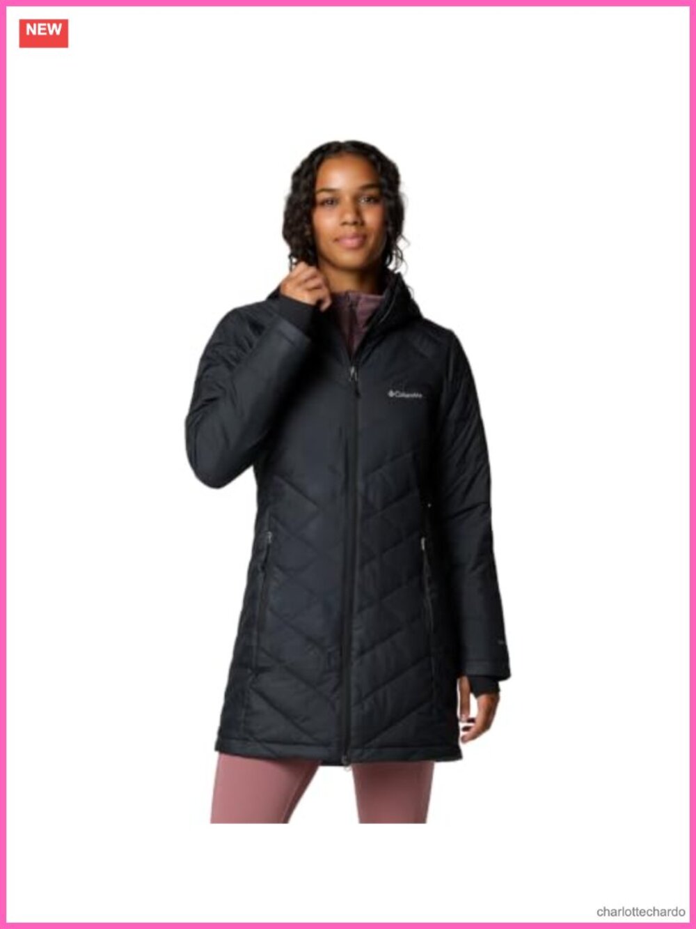Women's Quilted Long Down Jacket Hooded Puffer Winter Warm Coat